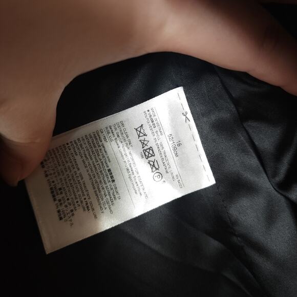 Banana Republic Seamed Lapel Long Blazer in Black Size 16 - Picture 8 of 10